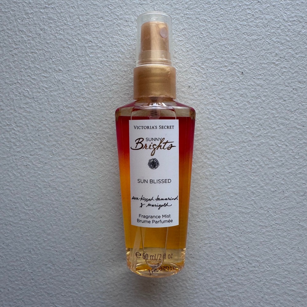 Victoria's Secret Sunny Brights Sun Blissed Fragrance Mist 2oz Discontinued Open
